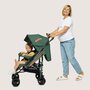 Carucior sport compact, Lionelo, Irma, Spatar ajustabil in 4 pozitii, Suport picioare reglabil, Manere rotative, Pliere tip umbrela, 6- 36 luni, Pana la 15 kg, Conform cu EN1888-1:2018, Verde smarald - 18