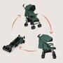 Carucior sport compact, Lionelo, Irma, Spatar ajustabil in 4 pozitii, Suport picioare reglabil, Manere rotative, Pliere tip umbrela, 6- 36 luni, Pana la 15 kg, Conform cu EN1888-1:2018, Verde smarald - 19