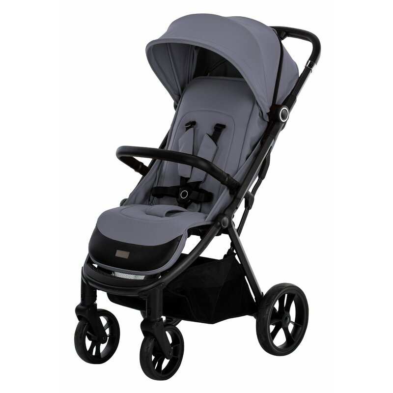 Carucior sport, FreeON, Dynamic Pliabil automat, De la nastere pana la 22 kg, Cu spatar reglabil in 3 pozitii, Grey