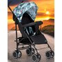 Carucior sport, FreeOn, Simple, Cu copertina, Cu cos pentru cumparaturi, Pana la 15 kg, 6 luni+, Conform cu standardul european EN 1888-1:2018, Negru/Verde - 3