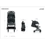 Carucior sport, Jane, Aero, 5.7 kg, Sistem compact de pliere care permite transportul caruciorului la bordul aeronavei, 0 - 22 kg, UNE-EN 1888-1/2:2019+A1:2023, Cloud - 29