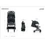 Carucior sport, Jane, Aero, 5.7 kg, Sistem compact de pliere care permite transportul caruciorului la bordul aeronavei, 0 - 22 kg, UNE-EN 1888-1/2:2019+A1:2023, Cocoa - 28
