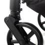 Carucior sport, Jane, Wing, Sistem compact de pliere, Cadru din aluminium, Usor, 6 Kg, De la nastere pana la 22 Kg, Cu geanta transport si husa de ploaie, Conform cu standardul european EN 1888-1:2018+A1:2022, Botanic, Resigilat - 17