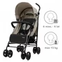 carucior sport kidwell qugar beige black - 12