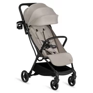 Carucior sport, Lionelo, Agia, 7.3 kg, Ultracompact, Pliere rapida cu o mana, Suport pentru biberon inclus, Sezutul lat si confortabil, 6-48 luni, Sustine 22 kg, Bej