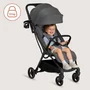 Carucior sport, Lionelo, Agia, 7.3 kg, Ultracompact, Pliere rapida cu o mana, Suport pentru biberon inclus, Sezutul lat si confortabil, 6-48 luni, Sustine 22 kg, Gri - 17