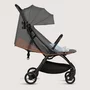 Carucior sport, Lionelo, Agia, 7.3 kg, Ultracompact, Pliere rapida cu o mana, Suport pentru biberon inclus, Sezutul lat si confortabil, 6-48 luni, Sustine 22 kg, Gri - 19