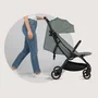 Carucior sport, Lionelo, Agia, 7.3 kg, Ultracompact, Pliere rapida cu o mana, Suport pentru biberon inclus, Sezutul lat si confortabil, 6-48 luni, Sustine 22 kg, Verde - 21
