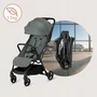Carucior sport, Lionelo, Agia, 7.3 kg, Ultracompact, Pliere rapida cu o mana, Suport pentru biberon inclus, Sezutul lat si confortabil, 6-48 luni, Sustine 22 kg, Verde - 22