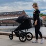 Carucior sport, Lionelo, Azura, Cu 3 roti, Cu baldachin XXL impermeabil, Pliere compacta, Pana la 22 kg, 6-48 luni, Conform cu standardele europene de securitate EN1888-1 si EN1888-2, Gri - 44