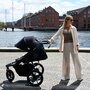Carucior sport, Lionelo, Azura, Cu 3 roti, Cu baldachin XXL impermeabil, Pliere compacta, Pana la 22 kg, 6-48 luni, Conform cu standardele europene de securitate EN1888-1 si EN1888-2, Negru - 49