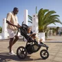 Carucior sport, Lionelo, Azura, Cu 3 roti, Cu baldachin XXL impermeabil, Pliere compacta, Pana la 22 kg, 6-48 luni, Conform cu standardele europene de securitate EN1888-1 si EN1888-2, Verde - 50