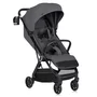 Carucior sport, Lionelo, Bess, Sustine 22 kg, 6 luni+, Capotina impermeabila si protectie SPF 50+, Include suport sticla, Pliere cu o singura mana, Maner pentru transport, Gri