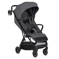 Carucior sport, Lionelo, Bess, Sustine 22 kg, 6 luni+, Capotina impermeabila si protectie SPF 50+, Include suport sticla, Pliere cu o singura mana, Maner pentru transport, Gri
