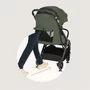 Carucior sport, Lionelo, Bess, Sustine 22 kg, 6 luni+, Capotina impermeabila si protectie SPF 50+, Include suport sticla, Pliere cu o singura mana, Maner pentru transport, Verde - 26