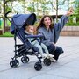 Carucior sport, Lionelo, Elia, Cu plasa de tantari, Suport de picioare reglabil, Spatar ajustabil in 4 pozitii, Capotina XXL, Pliere tip umbrela, Capacitate 15 kg, 6 luni+, EN 1888, Bej Taupe - 19
