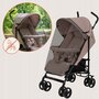 Carucior sport, Lionelo, Elia, Cu plasa de tantari, Suport de picioare reglabil, Spatar ajustabil in 4 pozitii, Capotina XXL, Pliere tip umbrela, Capacitate 15 kg, 6 luni+, EN 1888, Bej Taupe - 14