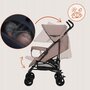 Carucior sport, Lionelo, Elia, Cu plasa de tantari, Suport de picioare reglabil, Spatar ajustabil in 4 pozitii, Capotina XXL, Pliere tip umbrela, Capacitate 15 kg, 6 luni+, EN 1888, Bej Taupe - 15