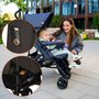 Carucior sport, Lionelo, Elia, Cu plasa de tantari, Suport de picioare reglabil, Spatar ajustabil in 4 pozitii, Capotina XXL, Pliere tip umbrela, Capacitate 15 kg, 6 luni+, EN 1888, Maro - 15