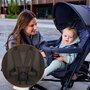 Carucior sport, Lionelo, Elia, Cu plasa de tantari, Suport de picioare reglabil, Spatar ajustabil in 4 pozitii, Capotina XXL, Pliere tip umbrela, Capacitate 15 kg, 6 luni+, EN 1888, Maro - 17