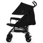 Carucior sport, Lionelo, Elia, Cu plasa de tantari, Suport de picioare reglabil, Spatar ajustabil in 4 pozitii, Capotina XXL, Pliere tip umbrela, Capacitate 15 kg, 6 luni+, EN 1888, Negru - 8