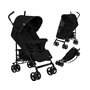 Carucior sport, Lionelo, Elia, Cu plasa de tantari, Suport de picioare reglabil, Spatar ajustabil in 4 pozitii, Capotina XXL, Pliere tip umbrela, Capacitate 15 kg, 6 luni+, EN 1888, Negru - 4