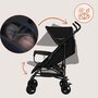 Carucior sport, Lionelo, Elia, Cu plasa de tantari, Suport de picioare reglabil, Spatar ajustabil in 4 pozitii, Capotina XXL, Pliere tip umbrela, Capacitate 15 kg, 6 luni+, EN 1888, Negru - 17