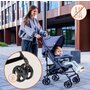 Carucior sport, Lionelo, Elia, Cu plasa de tantari, Suport de picioare reglabil, Spatar ajustabil in 4 pozitii, Capotina XXL, Pliere tip umbrela, Capacitate 15 kg, 6 luni+, EN 1888, Negru - 19
