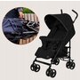 Carucior sport, Lionelo, Elia, Cu plasa de tantari, Suport de picioare reglabil, Spatar ajustabil in 4 pozitii, Capotina XXL, Pliere tip umbrela, Capacitate 15 kg, 6 luni+, EN 1888, Negru - 21