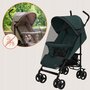 Carucior sport, Lionelo, Elia, Cu plasa de tantari, Suport de picioare reglabil, Spatar ajustabil in 4 pozitii, Capotina XXL, Pliere tip umbrela, Capacitate 15 kg, 6 luni+, EN 1888, Verde grafit - 14