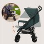 Carucior sport, Lionelo, Elia, Cu plasa de tantari, Suport de picioare reglabil, Spatar ajustabil in 4 pozitii, Capotina XXL, Pliere tip umbrela, Capacitate 15 kg, 6 luni+, EN 1888, Verde grafit - 16