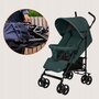 Carucior sport, Lionelo, Elia, Cu plasa de tantari, Suport de picioare reglabil, Spatar ajustabil in 4 pozitii, Capotina XXL, Pliere tip umbrela, Capacitate 15 kg, 6 luni+, EN 1888, Verde grafit - 18