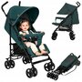Carucior sport, Lionelo, Elia, Cu plasa de tantari, Suport de picioare reglabil, Spatar ajustabil in 4 pozitii, Capotina XXL, Pliere tip umbrela, Capacitate 15 kg, 6 luni+, EN 1888, Verde grafit - 3