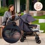 Carucior sport, Lionelo, Elia, Cu plasa de tantari, Suport de picioare reglabil, Spatar ajustabil in 4 pozitii, Capotina XXL, Pliere tip umbrela, Capacitate 15 kg, 6 luni+, EN 1888, Verde grafit - 19