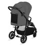 Carucior sport, Lionelo, Emerald, Pliere cu o mana,  Copertina XXL UPF50+, Spatar reglabil, Suspensie completa, Roti EVA, 6- 48 luni, Pana la 22 kg, Gri, Resigilat - 6
