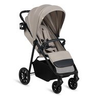 Carucior sport, Lionelo, Emerald, Pliere cu o mana,  Copertina XXL UPF50+, Spatar reglabil, Suspensie completa, Roti EVA, 6- 48 luni, Pana la 22 kg, Bej