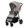 Carucior sport, Lionelo, Emerald, Pliere cu o mana,  Copertina XXL UPF50+, Spatar reglabil, Suspensie completa, Roti EVA, 6- 48 luni, Pana la 22 kg, Bej - 5