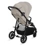 Carucior sport, Lionelo, Emerald, Pliere cu o mana,  Copertina XXL UPF50+, Spatar reglabil, Suspensie completa, Roti EVA, 6- 48 luni, Pana la 22 kg, Bej - 6