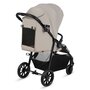 Carucior sport, Lionelo, Emerald, Pliere cu o mana,  Copertina XXL UPF50+, Spatar reglabil, Suspensie completa, Roti EVA, 6- 48 luni, Pana la 22 kg, Bej - 8