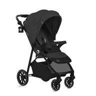 Carucior sport, Lionelo, Emma One, Cu tavita, Suport pahar, Plasa de tantari, Roti EVA, Maner reglabil, Pana la 22 kg, 6 luni+, Conform cu EN1888-1, Gri