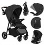 Carucior sport, Lionelo, Emma One, Cu tavita, Suport pahar, Plasa de tantari, Roti EVA, Maner reglabil, Pana la 22 kg, 6 luni+, Conform cu EN1888-1, Gri - 4