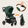 Carucior sport, Lionelo, Emma One, Cu tavita, Suport pahar, Plasa de tantari, Roti EVA, Maner reglabil, Pana la 22 kg, 6 luni+, Conform cu EN1888-1, Verde - 26
