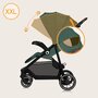 Carucior sport, Lionelo, Emma One, Cu tavita, Suport pahar, Plasa de tantari, Roti EVA, Maner reglabil, Pana la 22 kg, 6 luni+, Conform cu EN1888-1, Verde - 27