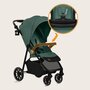 Carucior sport, Lionelo, Emma One, Cu tavita, Suport pahar, Plasa de tantari, Roti EVA, Maner reglabil, Pana la 22 kg, 6 luni+, Conform cu EN1888-1, Verde - 28