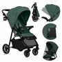 Carucior sport, Lionelo, Emma One, Cu tavita, Suport pahar, Plasa de tantari, Roti EVA, Maner reglabil, Pana la 22 kg, 6 luni+, Conform cu EN1888-1, Verde - 4