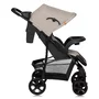 Carucior sport, Lionelo, Emma Plus, Cu tavita, 2 Suporturi pentru pahar, Geanta accesorii, Conform cu standardul european de securitate EN1888-1, Bej - 3