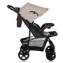Carucior sport, Lionelo, Emma Plus, Cu tavita, 2 Suporturi pentru pahar, Geanta accesorii, Conform cu standardul european de securitate EN1888-1, Bej - 4