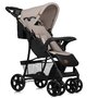 Carucior sport, Lionelo, Emma Plus, Cu tavita, 2 Suporturi pentru pahar, Geanta accesorii, Conform cu standardul european de securitate EN1888-1, Bej - 9