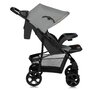 Carucior sport, Lionelo, Emma Plus, Cu tavita, 2 Suporturi pentru pahar, Geanta accesorii, Conform cu standardul european de securitate EN1888-1, Gri - 4