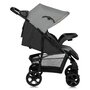 Carucior sport, Lionelo, Emma Plus, Cu tavita, 2 Suporturi pentru pahar, Geanta accesorii, Conform cu standardul european de securitate EN1888-1, Gri - 6